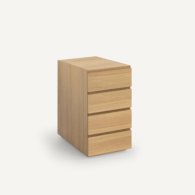 Working Oak Veneer 4-Drawer Unit AM.PM