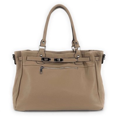 Sac cabas en cuir grainé JANET SILVER OH MY BAG