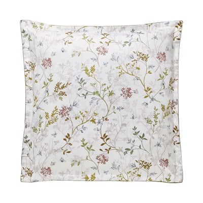 Taie d'oreiller imprimée en satin de coton bio, JARDIN DES SENS ALEXANDRE TURPAULT