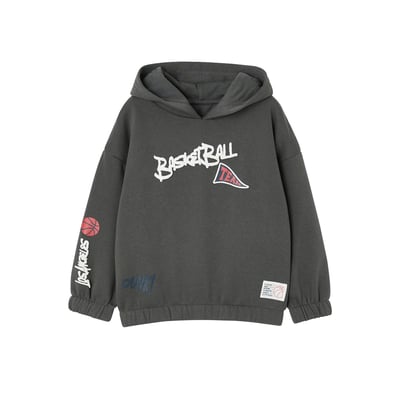 Sweat à capuche manches longues VERTBAUDET