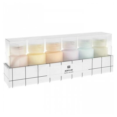 Acrylini - Set pastel - 6 pots RICO DESIGN