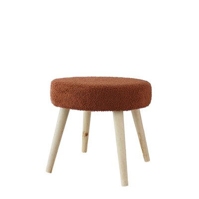 Tabouret rond en bouclettes HOME MAISON