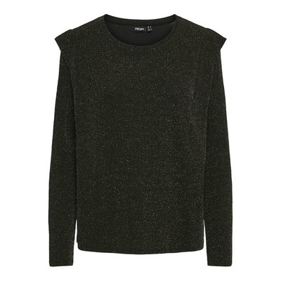 Sparkly Crew Neck T-Shirt PIECES