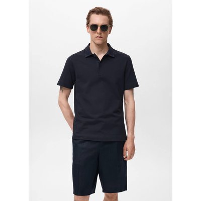 Polo maille fine côtelée MANGO MAN