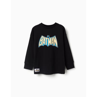 T-shirt en coton à manches longues avec imprimés Batman ZIPPY