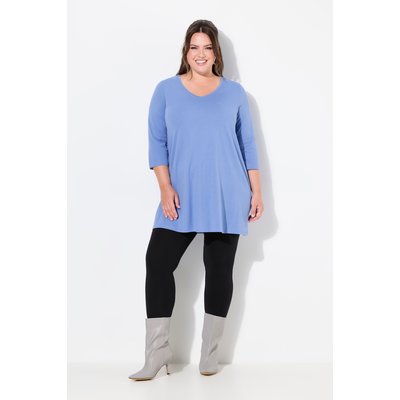 T-shirt long, silhouette en A, col V ULLA POPKEN