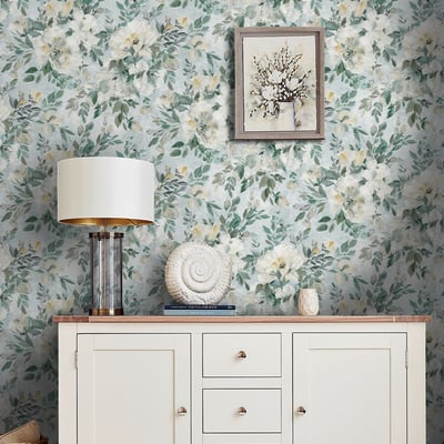 Papier peint Fleurs de pivoine Elowen LAURA ASHLEY