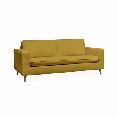 Canapé lit convertible 3 places tissu avec matelas 12cm - Fabriqué en France GUSTAVE SWEEEK