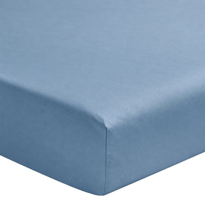 Drap housse uni en percale de coton bio, bonnet de 35cm, LES ESSENTIELS A DEMAIN