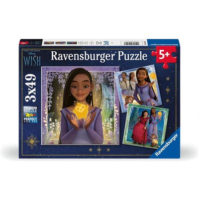 Puzzle Asha Disney Wish 3x49 pcs RAVENSBURGER