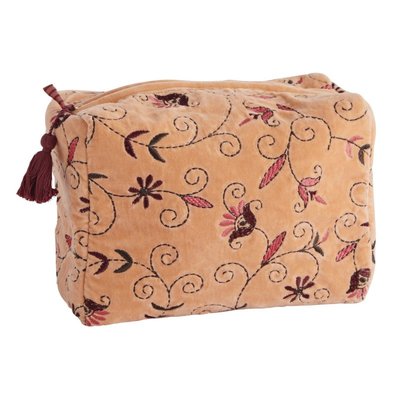 Trousse de toilette velours floral MADAM STOLTZ