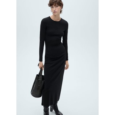 Robe midi coton MANGO