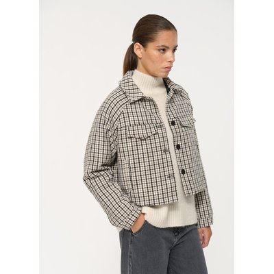 Blouson court oversize à motif pied-de-poule HUMILITY