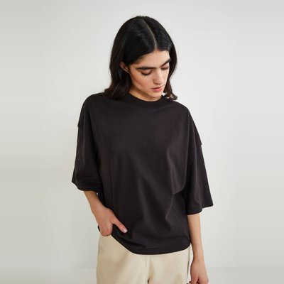 T-shirt manches courtes uni en coton BIO MONOPRIX