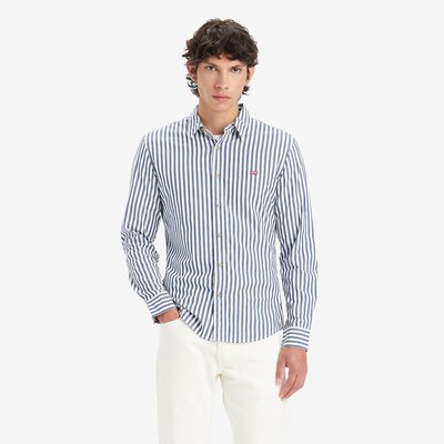 Housemark Striped Cotton Shirt with Buttoned Collar LEVI'S