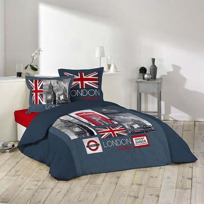 Parure Housse de couette Collection City London DOUCEUR D'INTÉRIEUR