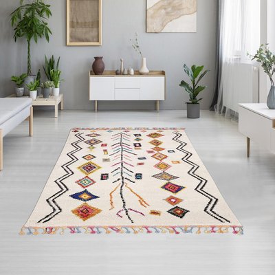 Tapis berbère tissé motif ethnic LYN5 OURIKA UN AMOUR DE TAPIS