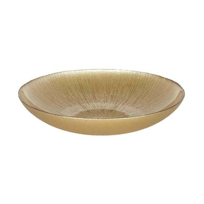 Saladier en verre doré  Lines 30 x 5 cm CMP