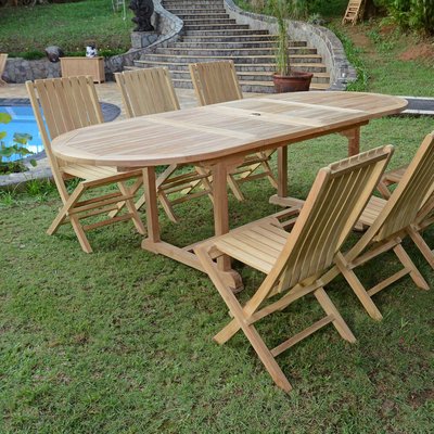 Salon de jardin en teck massif Toga, 6 places TECK ATTITUDE