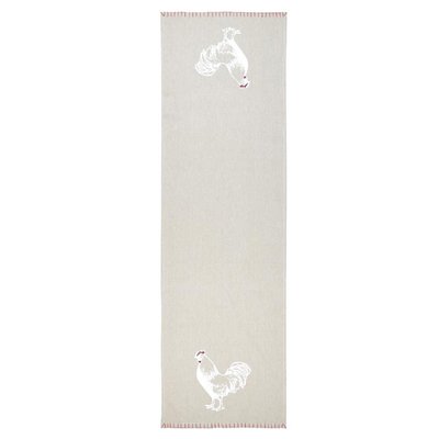 Chemin de table coq en coton LOVELY CASA
