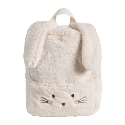 Sac à dos maternelle Lapinou en imitation fourrure VERTBAUDET