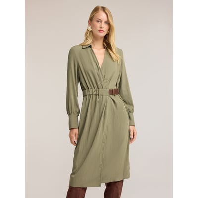 Robe chemise drapée MOTIVI