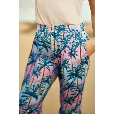 Pantalon droit imprimé floral PARVEEN LA PETITE ETOILE