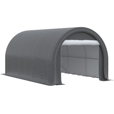 Tente garage carport acier galvanisé PE haute densité OUTSUNNY