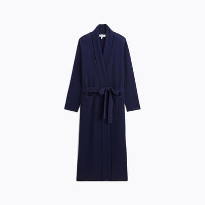 Kimono long col châle en laine cachemire DOUCEUR CACHEMIRE LAURENCE TAVERNIER