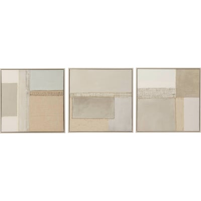Triptyque mural abstrait en toile, Lot de 3 RECOLLECTION