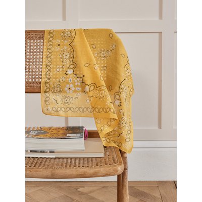 Carré bandana fleurs coton biologique CYRILLUS