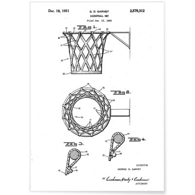 Affiche 'Brevet Panier de Basket' L'AFFICHERIE