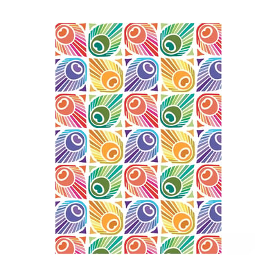 Torchon pur coton MILLE PEACOCK GARNIER THIEBAUT