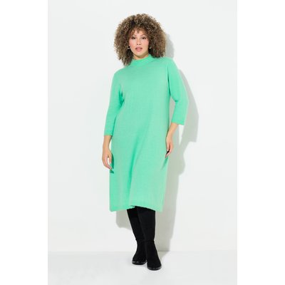 Robe en maille, manches 3/4 et col montant ULLA POPKEN