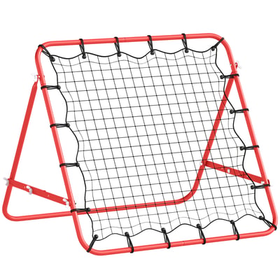 Filet de rebond pour le football PE Rouge HOMCOM