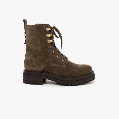 Bottine cuir velours NORA MAISON TOUFET