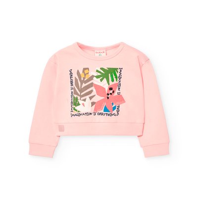 Sweat 100 % coton avec dessin frontal BOBOLI