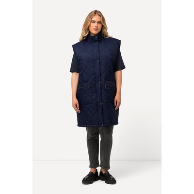Veste longue matelassée sans manches. Col ULLA POPKEN