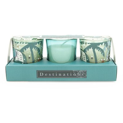 Set of 3 Siam Guava Mini Votive Candles SO'HOME