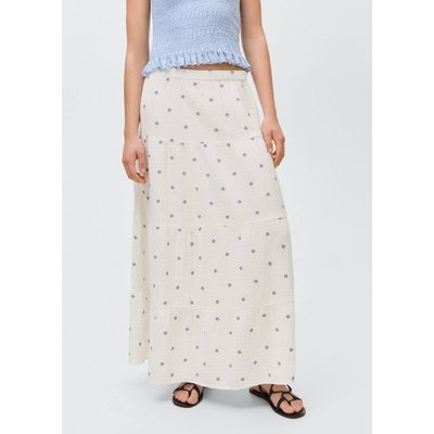 Jupe évasée brodée MANGO TEEN
