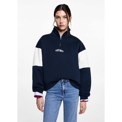 Sweat-shirt zippé à message MANGO TEEN