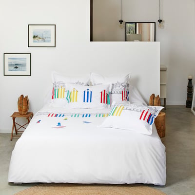 Housse De Couette   Percale De Coton - LES PLANCHES TRADITION DES VOSGES