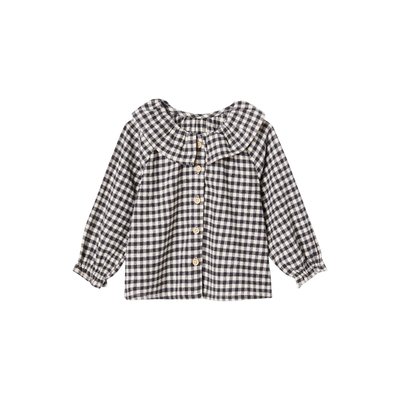 Blouse vichy à collerette  ATELIER VERTBAUDET