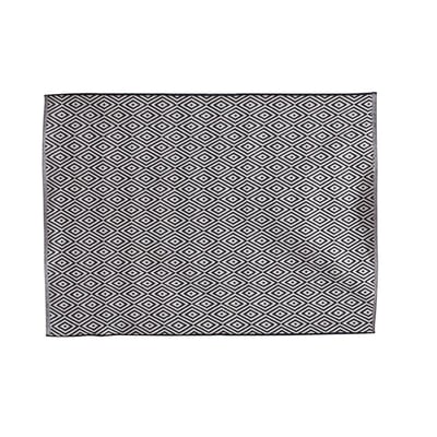 Tapis Rectangle Losanges Noir Blanc 120x170 DECORATIE