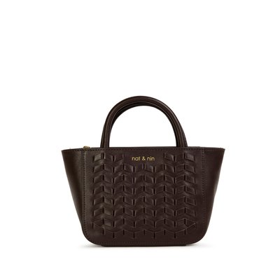 Sac à main avec bandoulière en cuir MINI TELMA NAT & NIN