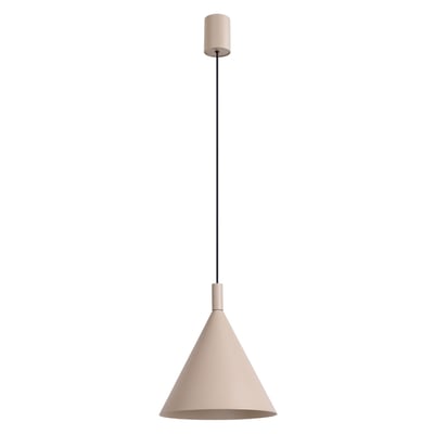 Suspension Acier Taupe E27 1 Nox EDEN