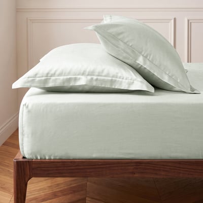 Drap housse satin coton/tencel 200 fils bonnet 30 cm OPERA SENSEI MAISON