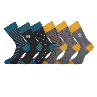 Lot de 6 Chaussettes coton peigné SERGE BLANCO