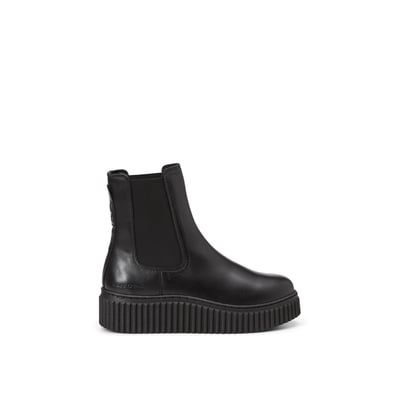 Bottines Chelsea modèle Bianca en cuir de vachette souple MARC O'POLO