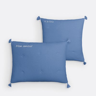 Housse coussin gaze de coton personnalisée Kumla LA REDOUTE INTERIEURS